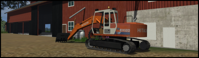 Hitachi EX120
Pihassa.
