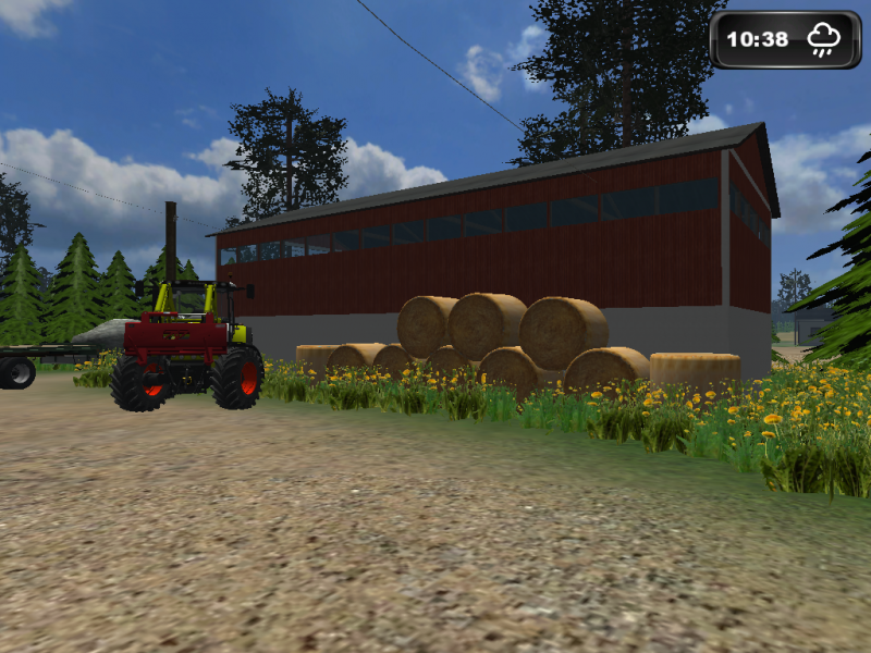 Kylänraitti
Claas Arion 640 ja paalikasa
