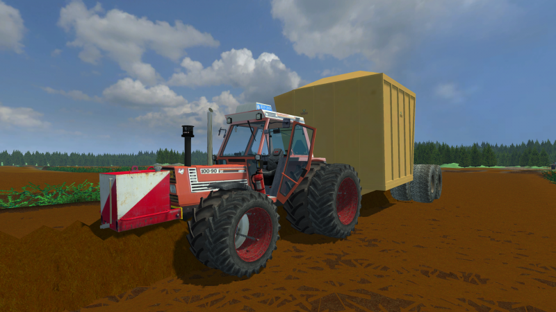 Fiatagri 100-90Turbo suolla
