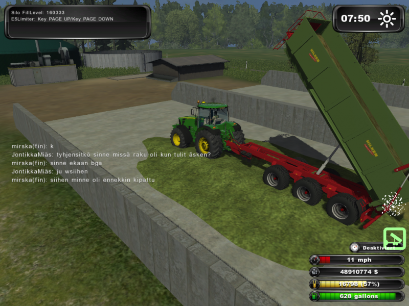 tyhjentämäs kuormaa
silage
