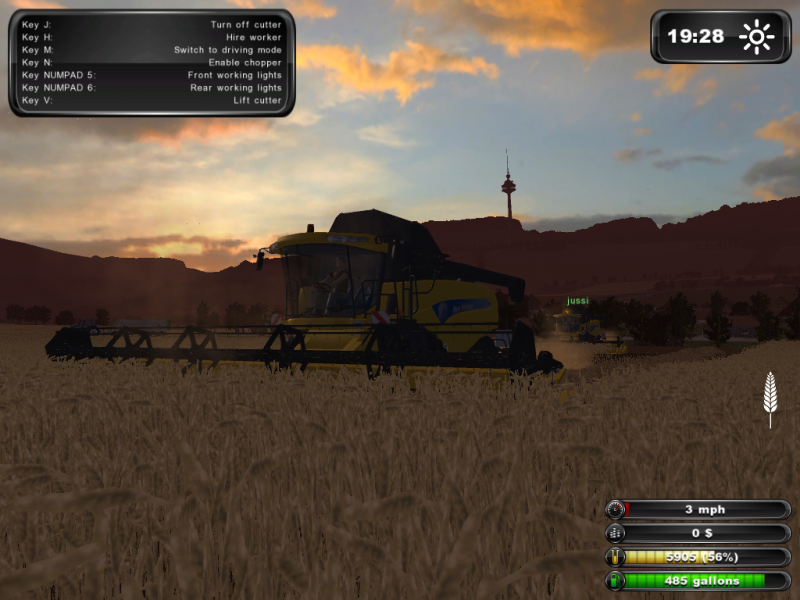 Jussin servulla.
Jussin kaa puitiin pro farmis

