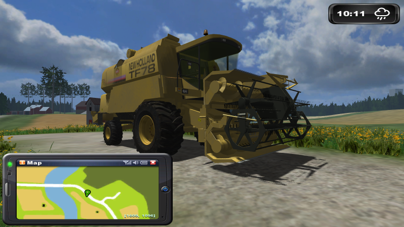 New Holland TF78
Taitettava leikkuupöytä.
