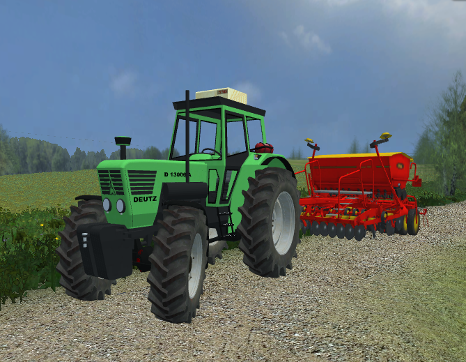 DeutzD13006 & Väderstad  Rapid 300C
Kylvämään menos.
