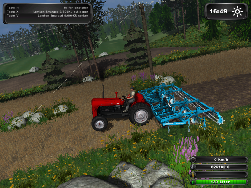 Massey Ferguson & Lemken 
Laitettiin äes perään niin rupes keula nousemaan.
