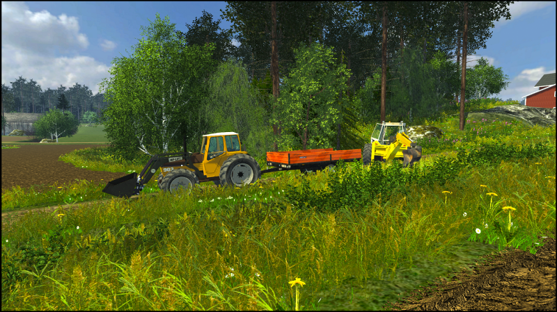 Ojan perkausta
Valmet 903 & Jcb 
