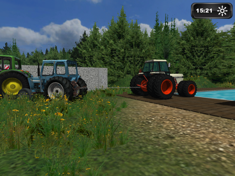 Jon deere 7530 vs. Ford 4000
Jontikalla  ei Browni lähteny, 4000:lla lähti ylös uima-altaasta.
