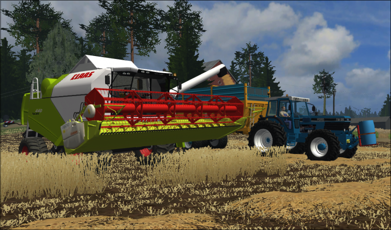 Pitkästä aikaa puimassa
Claas mega & Ford
