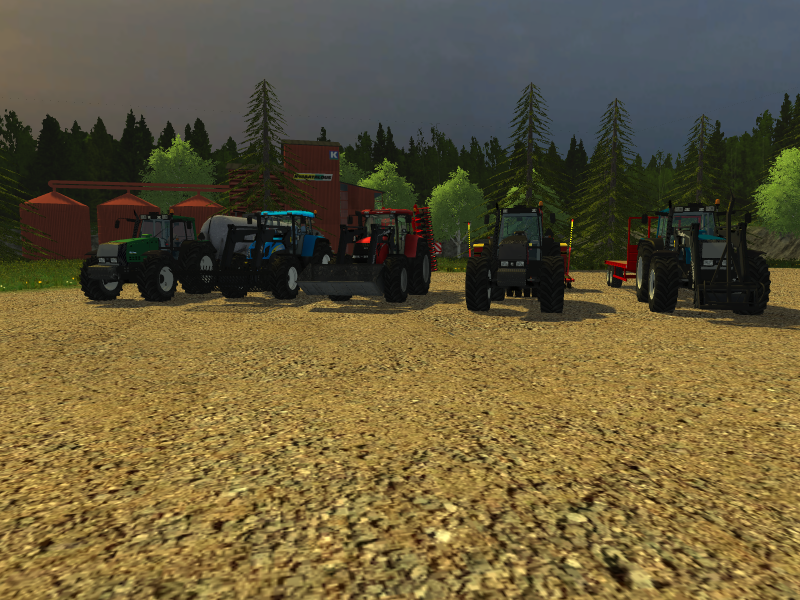 täydellisyyttä :D
oikeelta vasemmalla: valtra 8550+18,5m3 lietekärry, new holland t7550+5 siipiset kyntöaurat ja trima +5.0p kivikammalla, case CVX 175 quicke q980 mp-liftin kauha ja 6m äes,sisu valmet 8550 ja väderstad rapid 400S sehä valtra valmet 8450 quicke q980 suursäkkinostimella ja kärry :D Vielä kun sain sisu valmettiin parit niin olis täydellistä
