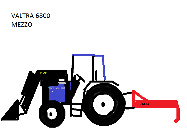 Valtra 6800 ja vama :) !
Joo, paintilla tein, mitäs pidätte?
