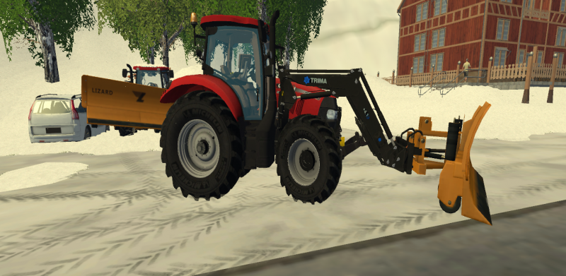 Case Mx 140 ja Alueaura.
