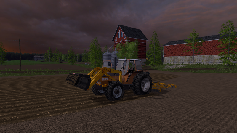 Valmet 1203 Etukuormaajalla
