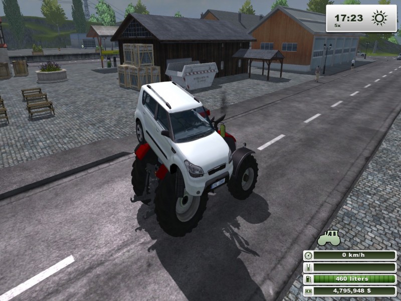 ???
Auto hyppäsi valtran katolle :D
