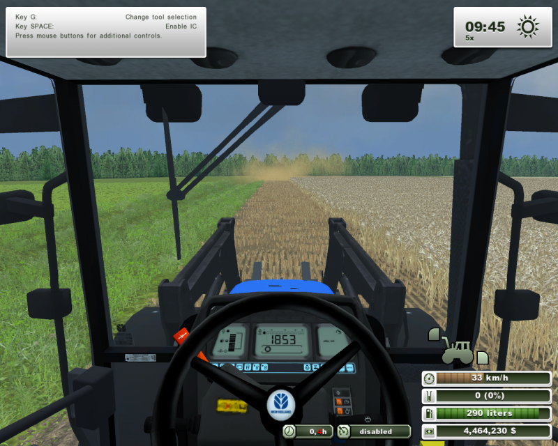 chasing the harvester

