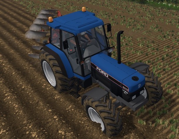 Kyntöä Ford 8340 
