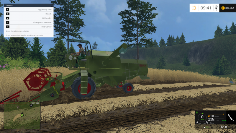 Claas consul
Hyvä pikkupuimuri 3m pöytä
